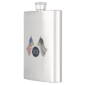 Thin Blue Line Flachmann (Links)