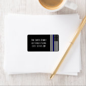 Thin Blue Line Flag Adressaufkleber (Insitu)