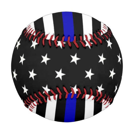 Thin Blue Line Flag Baseball (Rückseite)