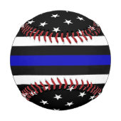 Thin Blue Line Flag Baseball (Vorderseite)