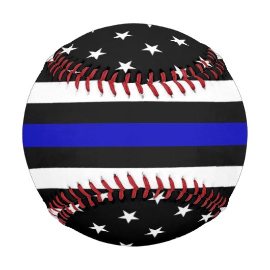 Thin Blue Line Flag Baseball (Vorderseite)