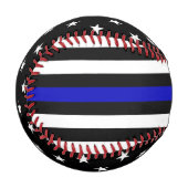 Thin Blue Line Flag Baseball (Vorderseite Links)
