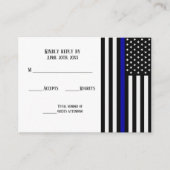 Thin Blue Line Flag Begleitkarte (Vorderseite)