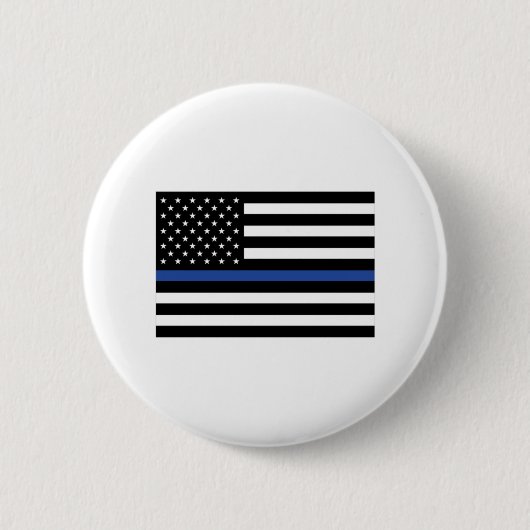 Thin Blue Line Flag Button (Vorderseite)