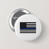 Thin Blue Line Flag Button (Vorne & Hinten)