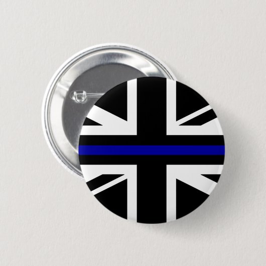 Thin Blue Line Flag Button (Vorne & Hinten)