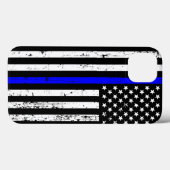 Thin Blue Line Flag Case (Rückseite (Horizontal))
