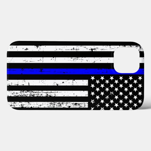 Thin Blue Line Flag Case (Rückseite (Horizontal))