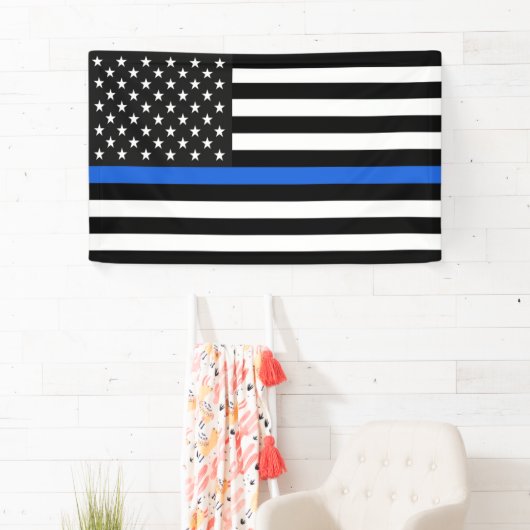 Thin Blue Line Flag der USA Banner (Insitu)