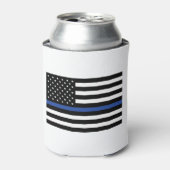 Thin Blue Line Flag Dosenkühler (Kanne Vorderseite)