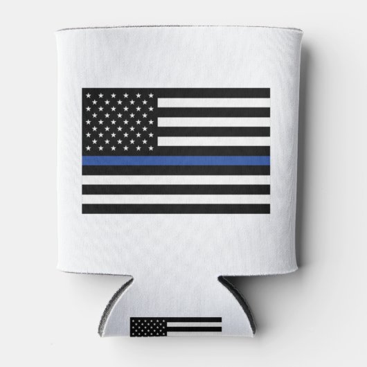 Thin Blue Line Flag Dosenkühler (Vorderseite)