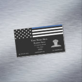 Thin Blue Line Flag Magnetische Visitenkarte (Beispiel)