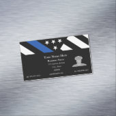 Thin Blue Line Flag Magnetische Visitenkarte (Beispiel)