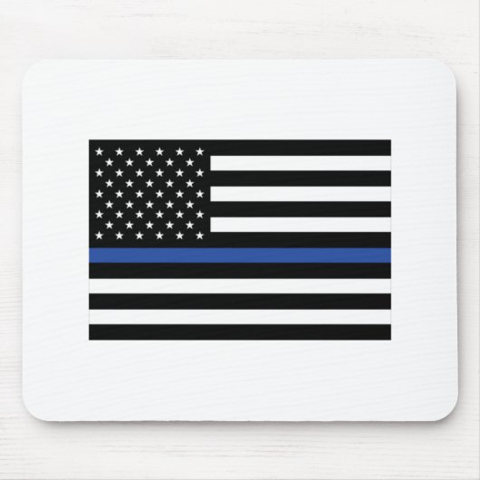 Thin Blue Line Flag Mousepad (Vorne)