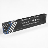 Thin Blue Line Flag Namensplakette