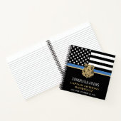 Thin Blue Line Flag Police Retirement Guest Notizblock (Innenseite)