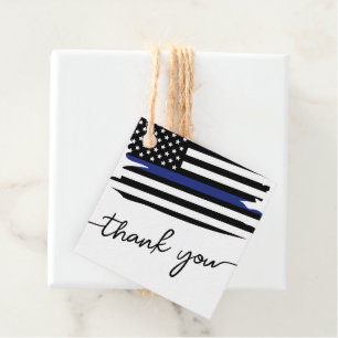 Thin Blue Line Flag Polizeidirektor Vielen Dank Geschenkanhänger