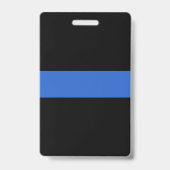 Thin Blue Line Flag Polizeisolidaritätszeichen Ausweis (Back)