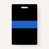 Thin Blue Line Flag Polizeisolidaritätszeichen Ausweis (Vorderseite)