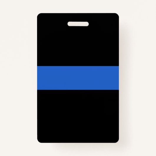 Thin Blue Line Flag Polizeisolidaritätszeichen Ausweis (Rückseite)