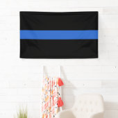 Thin Blue Line Flag Polizeisolidaritätszeichen Banner (Insitu)