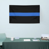 Thin Blue Line Flag Polizeisolidaritätszeichen Banner (Messeveranstaltung)