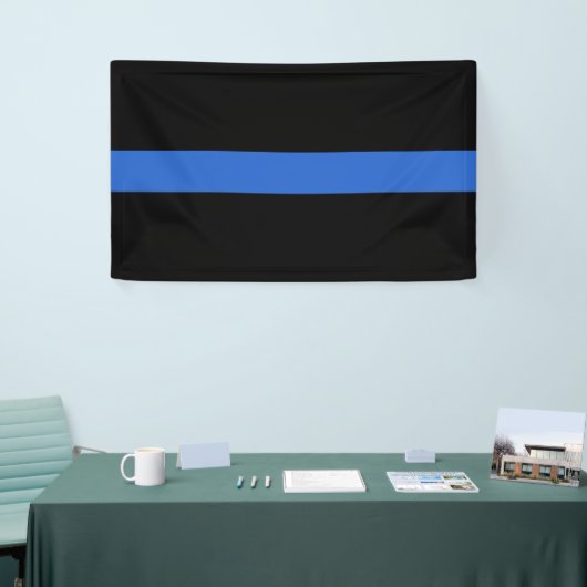 Thin Blue Line Flag Polizeisolidaritätszeichen Banner (Messeveranstaltung)