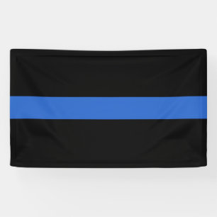 Thin Blue Line Flag Polizeisolidaritätszeichen Banner