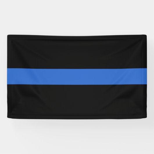 Thin Blue Line Flag Polizeisolidaritätszeichen Banner (Horizontal)