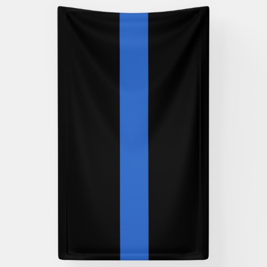 Thin Blue Line Flag Polizeisolidaritätszeichen Banner (Vertikal)