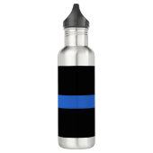 Thin Blue Line Flag Polizeisolidaritätszeichen Edelstahlflasche (Links)