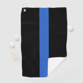 Thin Blue Line Flag Polizeisolidaritätszeichen Golfhandtuch (Insitu)
