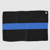 Thin Blue Line Flag Polizeisolidaritätszeichen Golfhandtuch (Horizontal)