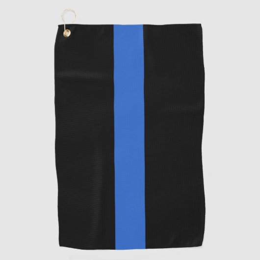 Thin Blue Line Flag Polizeisolidaritätszeichen Golfhandtuch (Vorderseite)