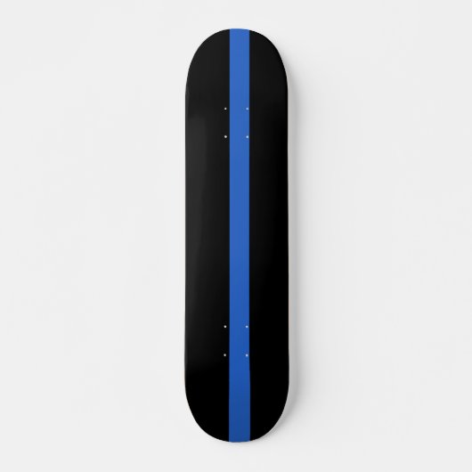 Thin Blue Line Flag Polizeisolidaritätszeichen Skateboard (Vorne)
