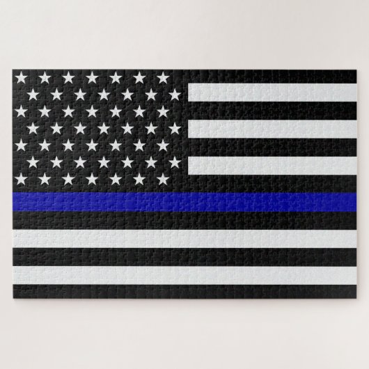 Thin Blue Line Flag Puzzle (Horizontal)