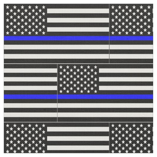 Thin Blue Line Flag Stoff (Nahaufnahme)