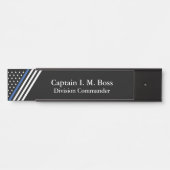 Thin Blue Line Flag Türschild (Vorderseite )