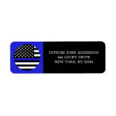 Thin Blue Line Flag, USA Police / Enforcement (Vorne)