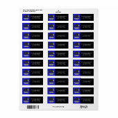 Thin Blue Line Flag, USA Police / Enforcement (Vorne)