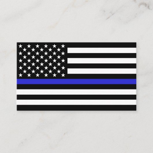 Thin Blue Line Flag, USA Police / Personalisiert Visitenkarte (Vorderseite)