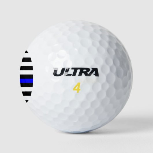Thin Blue Line Flag (Vereinigte Staaten) Golfball (Logo)