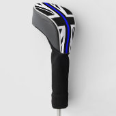Thin Blue Line Flag Vereinigtes Königreich Polizei Golf Headcover (angewinkelt)