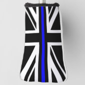 Thin Blue Line Flag Vereinigtes Königreich Polizei Golf Headcover (Rotieren 90)