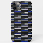 Thin Blue Line-Flagge Case-Mate iPhone Hülle (Rückseite)