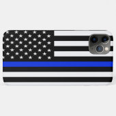 Thin Blue Line-Flagge Case-Mate iPhone Hülle (Rückseite (Horizontal))