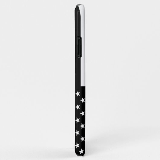 Thin Blue Line-Flagge Case-Mate iPhone Hülle (Hinten/Rechts)