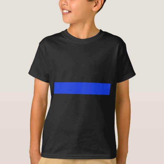 Thin Blue Line FontOnly T-Shirt (Vorderseite)