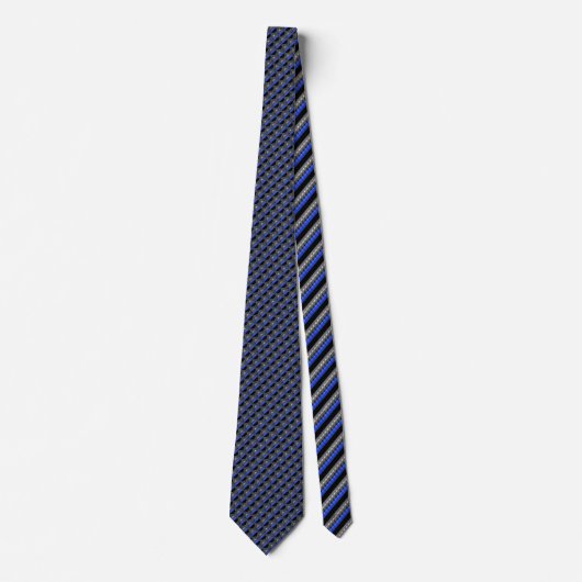 Thin Blue Line Formal Neck Tie Krawatte (Vorderseite)