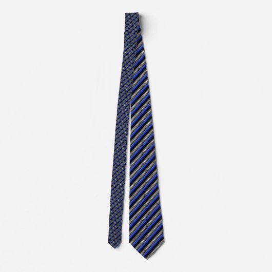 Thin Blue Line Formal Neck Tie Krawatte (Rückseite)